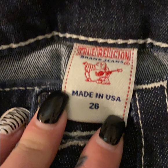 True religion dark bootleg jeans as 28 - Picture 2 of 3